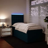 thumbnail of vidaXL Boxspringbett mit Matratze Blau 90x190 cm Samt