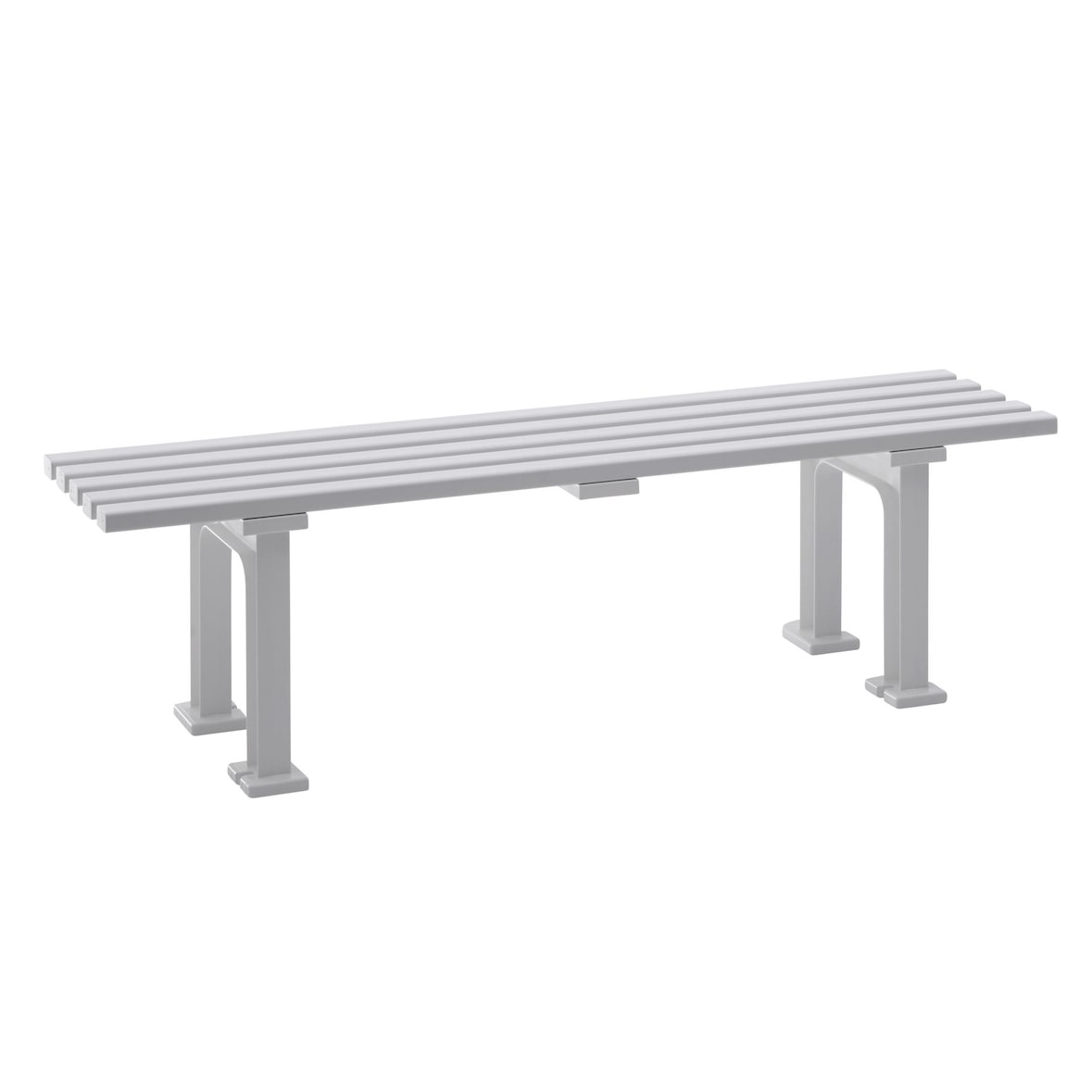 Blome Gartenbank Mono l, 3-Sitzer, 2 Standfüßen, Weiß, von PROREGAL