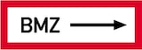 thumbnail of Aufkleber BMZ rechtsweisend, Folie, 297x105 mm