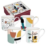thumbnail of EASY LIFE Coffret 4 mugs 30 cl - Modernism - Coffee Mania