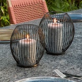 thumbnail of 2er Set Draht Kerzenhalter Kerzenleuchter Windlicht Metall Tischdeko Votivkerze