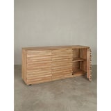 thumbnail of Sideboard Akazien-Massivholz, Natur-Baumkante, Landhaus-Stil. 160x43x75 cm | Kadima Design