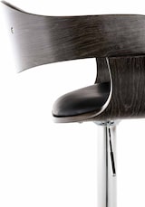thumbnail of 2er Set Barhocker Kingston Kunstleder schwarz/grau