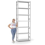 thumbnail of PROREGAL Fachbodenregal Stecksystem | Grundregal | HxBxT 300x100x30cm | 7 Ebenen | Fachlast 300 kg | Beidseitig nutzbar | Lichtgrau