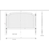 thumbnail of Tête de lit Helena 150 cm -  Blanc Autre Bois Amadeus 160x5 cm