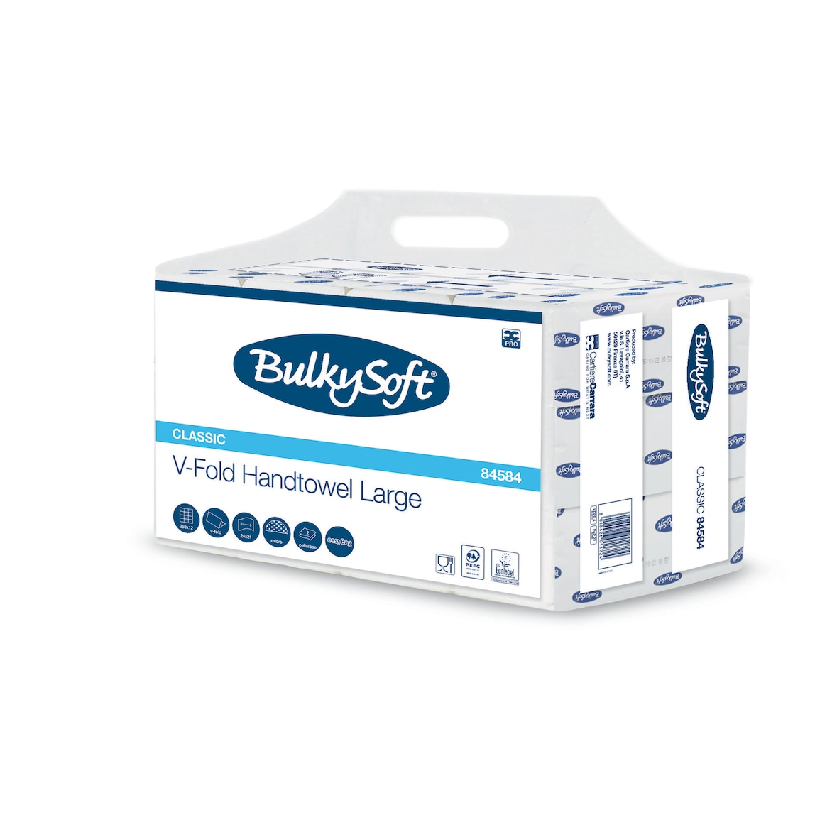 BulkySoft Handtücher - Z-Falz - Zellstoff - 2-lagig - 3000 Papierhandtücher