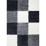 thumbnail of Teppich Waschbar Shaggy Kariert Kuschelig Strapazierfähig Schlafzimmer Esszimmer Schwarz 80x150 cm OEKO-TEX – RHEIN von Kadima Design