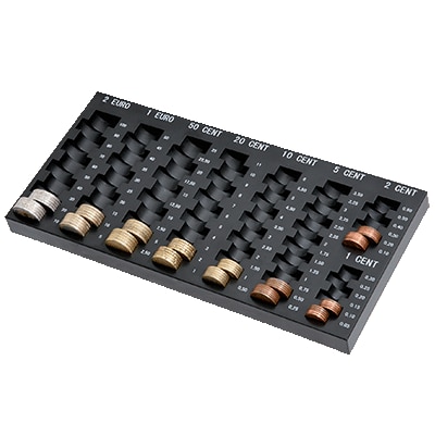 DURABLE Casier A Monnaie Abs Pour Pieces Euro