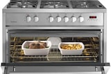 thumbnail of MEIRELES cocina 60cm, 4 fuegos gas, horno electrico multifunciones E 610 X ST
