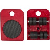 thumbnail of Set di rulli per mobili e trasporto – 5 pezzi – Rosso