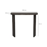 thumbnail of Dmora Consolle Dfrattal, Tavolo multiuso, Mobiletto d'appoggio, Scrivania da corridoio, 100x30h90 cm, Antracite