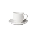 thumbnail of Mammoet Kop en schotel Budgetline Breed 20 cl 13.5 cm Wit 6 stuks