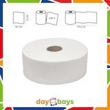 thumbnail of DayBays 360 Rollen Jumbo Toilettenpapier Mini 2-lagig 393 Blatt Zellstoff Extra Weich Weiß