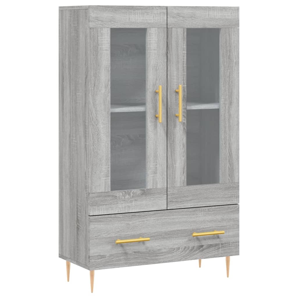 Helloshop26 - Buffet Sideboard Kommode Kleiderschrank Aufbewahrungsmöbel Organizer Küche Wohnzimmer Lounge hohe Sonoma-Eiche 69,5 x 02_0035394