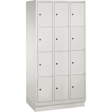 C+P Fächerschrank 8020304S10002 m. Sockel 12Fächer lgr/lgr