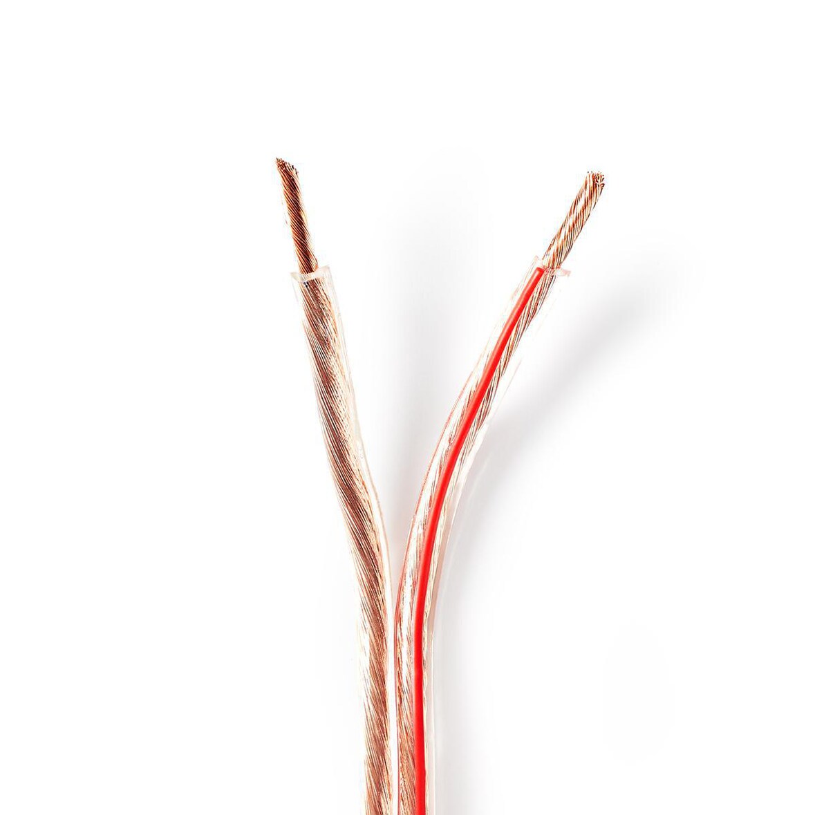 Nedis Lautsprecherkabel - 2 x 4.00 mm² - Kupfer - 15.0 m - Rund - PVC - Transparent - Rolle