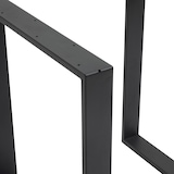 thumbnail of HOMCOM juego de 2 patas de mesa de acero 60x72 cm patas rectangular de mesa para muebles de bricolaje industrial con tornillos y protectores de suelo