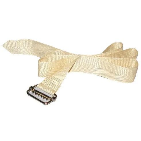Exacompta - Réf. 6323H - Paquet de 25 sangles mastic 1 metre - avec boucle à coulisseau cranté - couleur beige