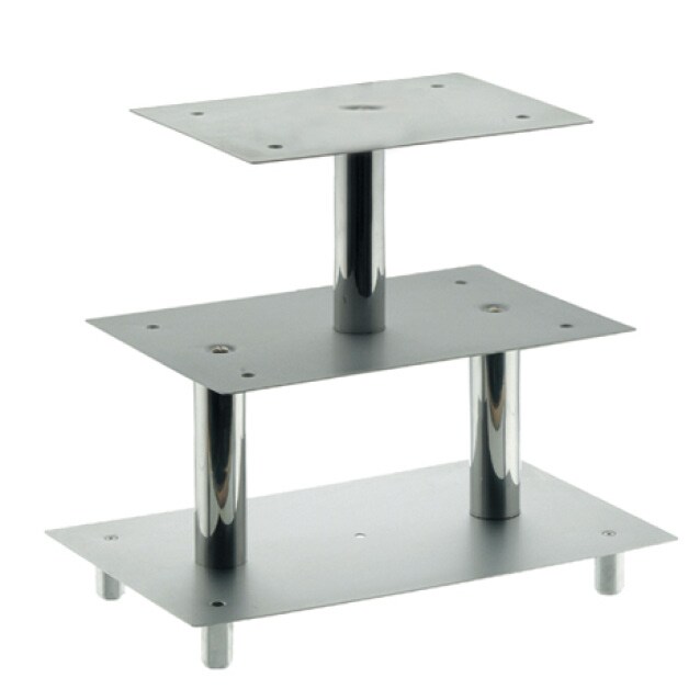 Etagen-Tortenständer 3-stufig aus Aluminium