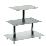 thumbnail of Etagen-Tortenständer 3-stufig aus Aluminium