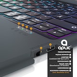thumbnail of Aplic Bluetooth Tastatur kompatibel mit iPad Pro 12,9 Zoll - Gen 3 + 4 - 500 mAh Akku - inkl. Hülle - Tablet Keyboard kompatibel mit Apple Layout