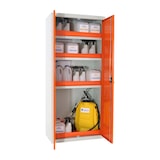 thumbnail of SimonRack Armoire Phytosanitaire Homologuée 1800x800x400, Armoire Produits Chimiques et Pesticides, Gris/Orange - Simonlocker