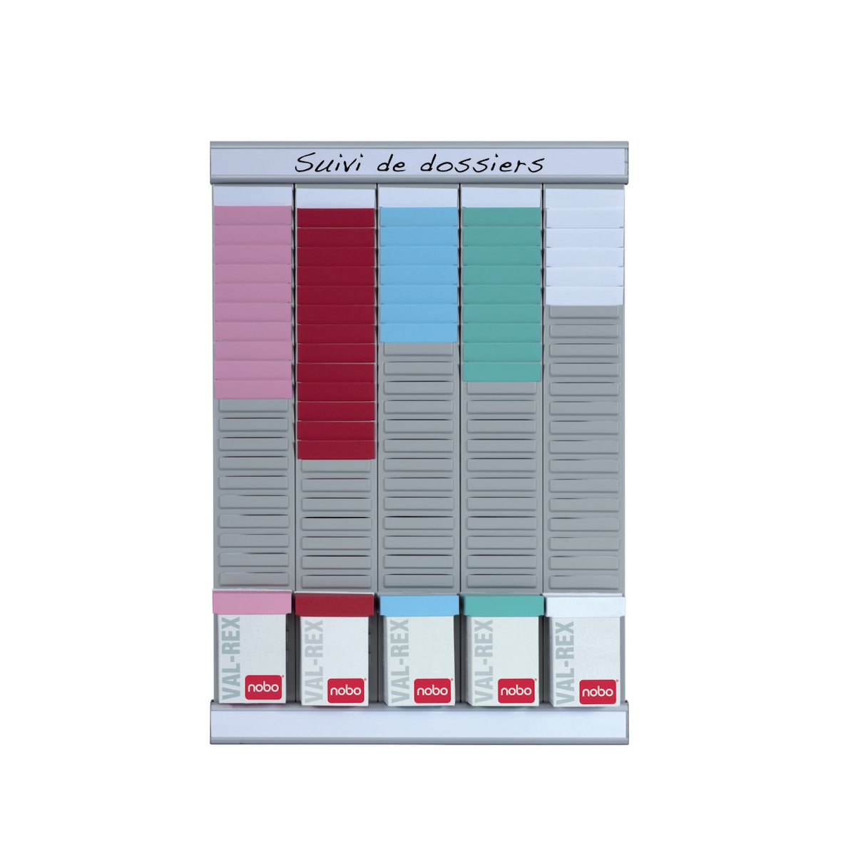 NOBO Planning WEEKLY PLANNER 5 bandes de 24 fiches indice 2