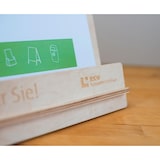 thumbnail of Tisch-Prospekthalter DIN A6-DIN lang, Birkenholz natur »WUDI«