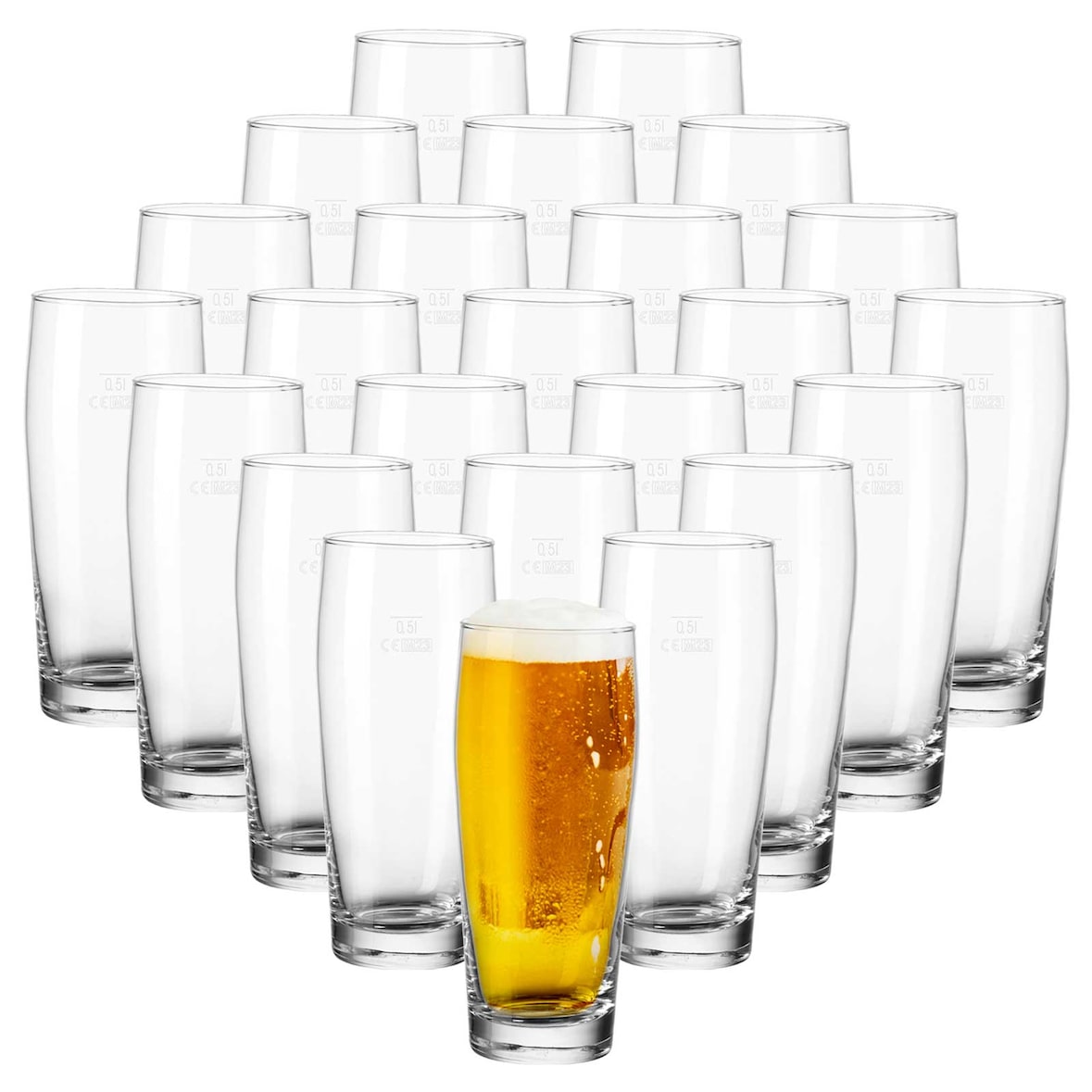 Van Well Willi Becher 0,5 l geeicht 24er Set