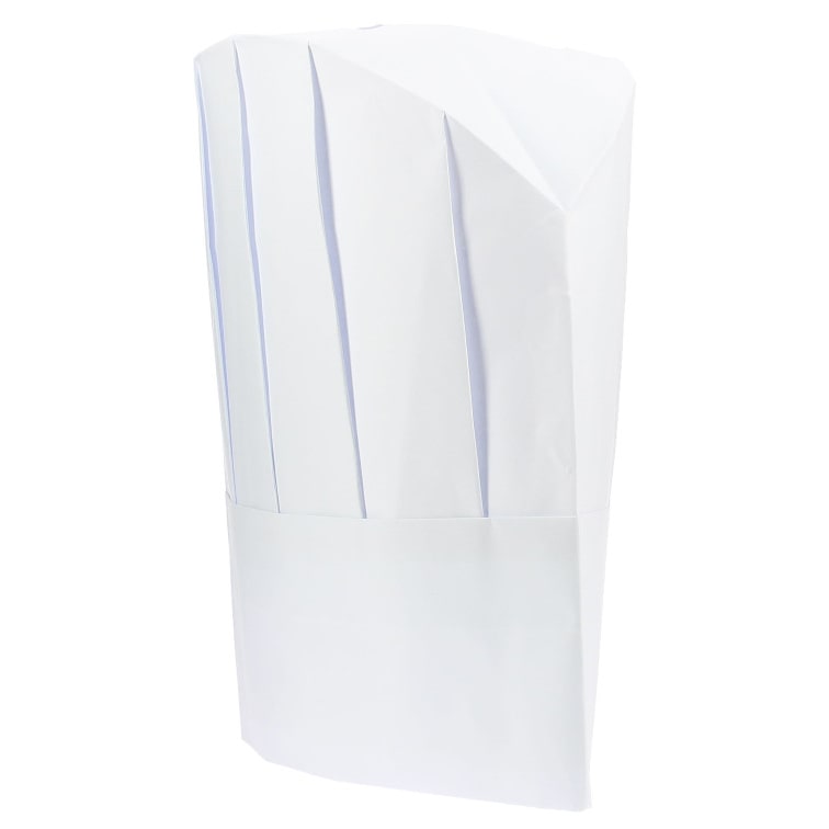 MONOUSO - Kochmütze Continental Kind Papier weiß (25 Stück)