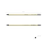 thumbnail of 1 Bleistift HB mit Radiergummi Holzfrei Pastell Graphitstift für Büro Bürobedarf Hobby Bunt sortiert