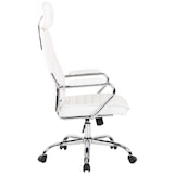 thumbnail of Fauteuil de bureau  Rako en véritable cuir ajustable et pivotant Blanc