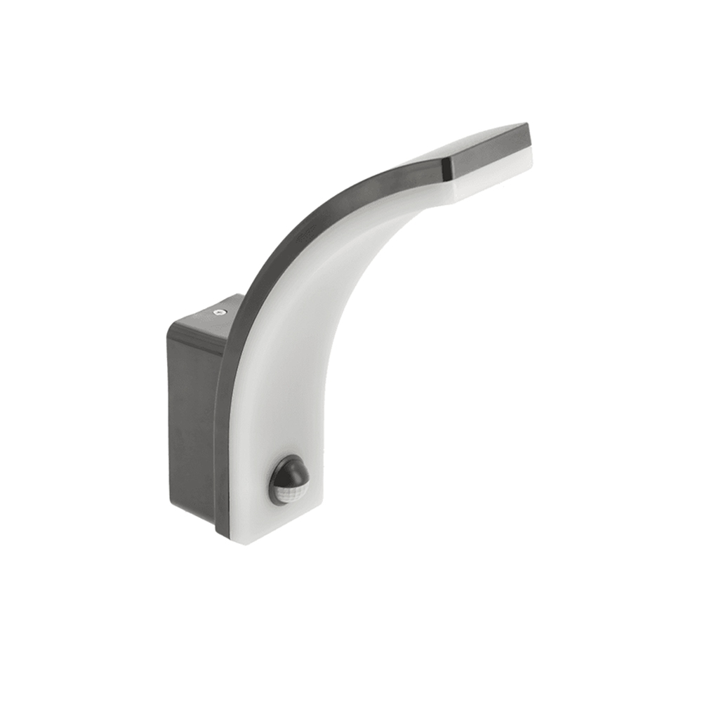 20w LED Außenleuchte Außenlampe Fassadenleuchte mit Bewegungsmelder IP54 Schwarz