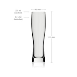thumbnail of Rastal Monaco Slim Weizenbierglas 0,3 l 6er Set