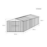 thumbnail of Box garage lamiera zincata casetta giardino acciaio 360x430cm x h2.10m - 185KG - 15,48mq - VERDE