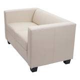 thumbnail of 2er Sofa Couch Loungesofa Lille ~ Leder, creme