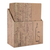 thumbnail of Securit® Design-Lederstil-Menühüllen in Box (1 Doppelinsert, zeigt 4xA4) - 10er Set A4-Weinhüllen