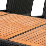 thumbnail of CASARIA® Gartenmöbel Set 8 Stühle inkl. 7cm Auflagen extra Breit Schwarz