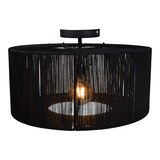 thumbnail of Urban Interiors - Plafondlamp - Drum Jute Zwart - Ø45