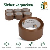 thumbnail of 72x Klebeband PP-Plus 58 my braun leise abrollend 50 mm x 66 m Packband Paketklebeband BB-Verpackungen