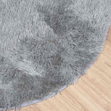 thumbnail of vidaXL Hoogpolig vloerkleed NAVARRA 240x240 cm polyester lichtgrijs