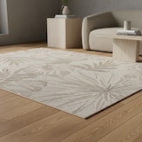 thumbnail of Teppich Balkon Tropisch Pflegeleicht Waschbar Strapazierfähig Terrasse Küche Beige 160x230 cm OEKO-TEX Gekettelt – VENTOUX von Kadima Design