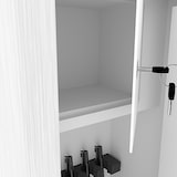 thumbnail of Armadio Portafucili Armi Blindato Fuciliera In Acciaio Cassetto Tesoretto Serratura Chiave A Doppia Mappa Cassaforte Bianco 148 x 34 x 28 Cm 5 Posti