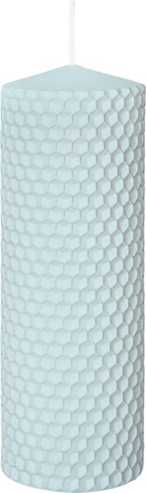 thumbnail of Kerze Bienenwabe Himmelblau 150 x Ø 50 mm