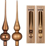 thumbnail of Christbaumspitze Glas 26cm 1 Stück matt / glanz sort. - Elegant Lounge