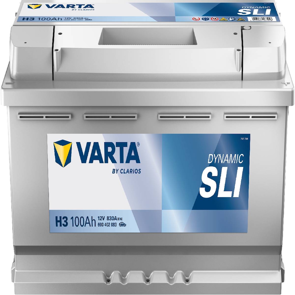 Varta Dynamic SLI 600 402 083 3162 H3 12Volt 100Ah 830 A/EN Starterbatterie