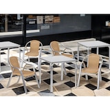 thumbnail of METRO PROFESSIONAL Mesa gastro apilable Narni, aluminio, 70 x 70 cm, cuadrada, plata