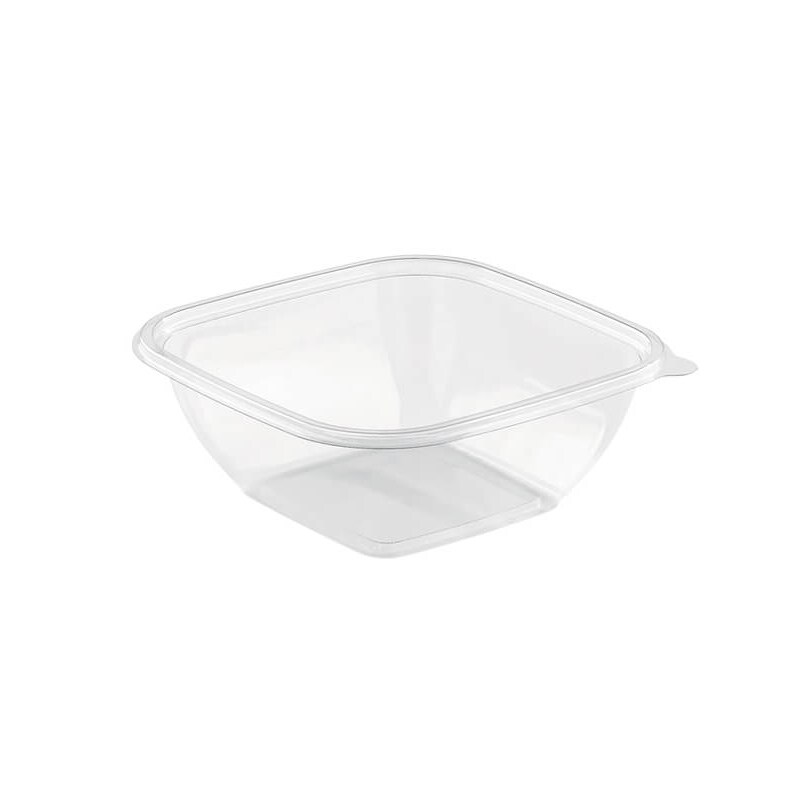 300x Salatschale, RPET, klar, quadratisch, 1000ml