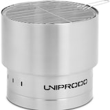 thumbnail of Uniprodo - Vuurschaal - van RVS - met grillrooster - 50 x 50 x 45 cm