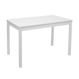 thumbnail of Conjunto de sala de jantar HWC-F77, conjunto de sala de jantar, madeira maciça casa de campo 110cm ~ branco